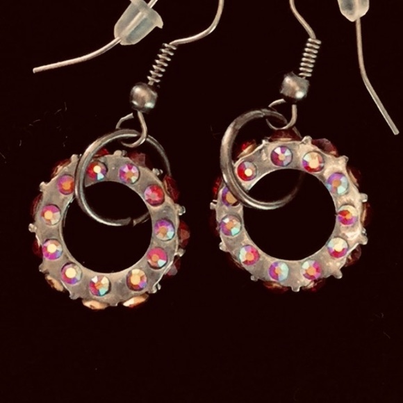 unbranded Jewelry - Jeweled circle earrings